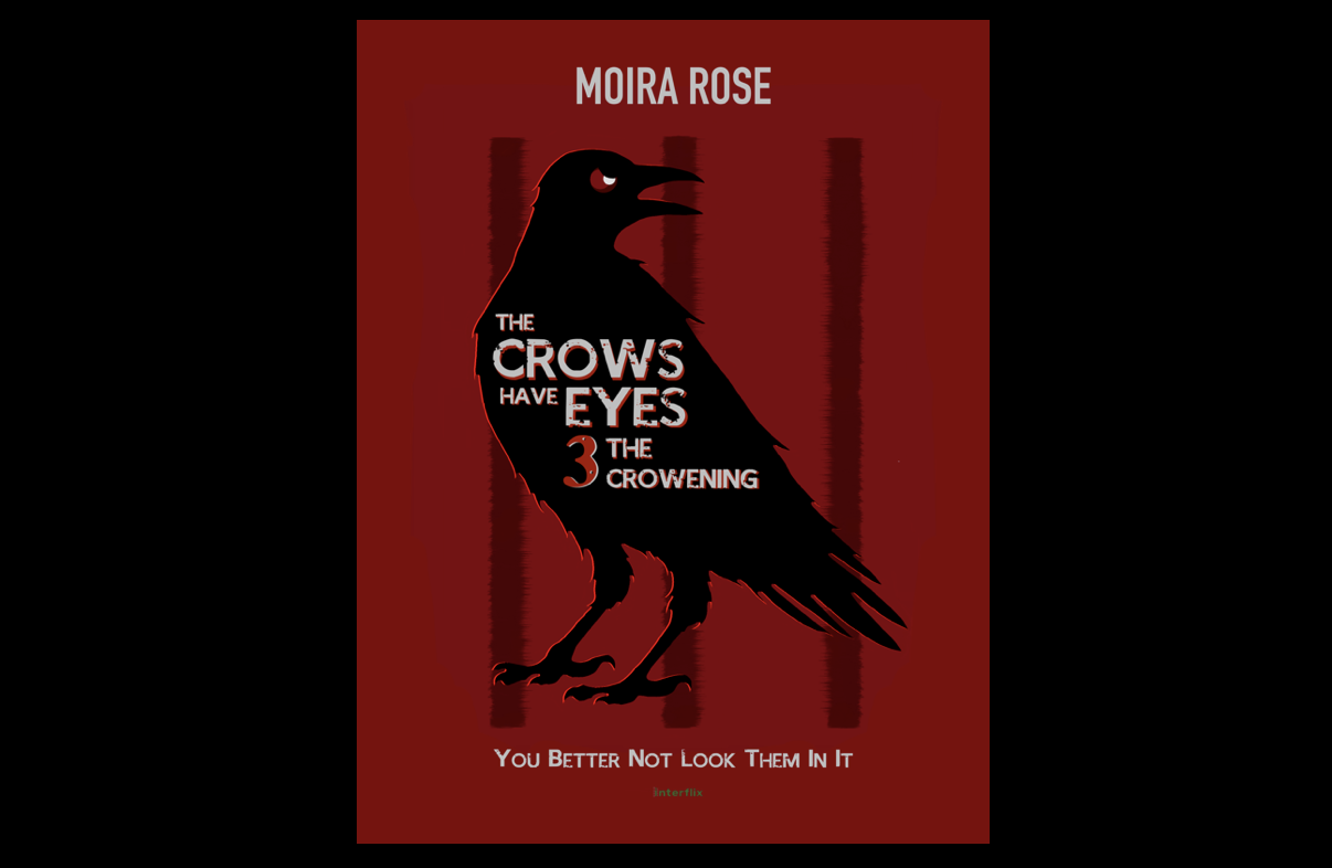 the crows have eyes poster with 3 red scratches