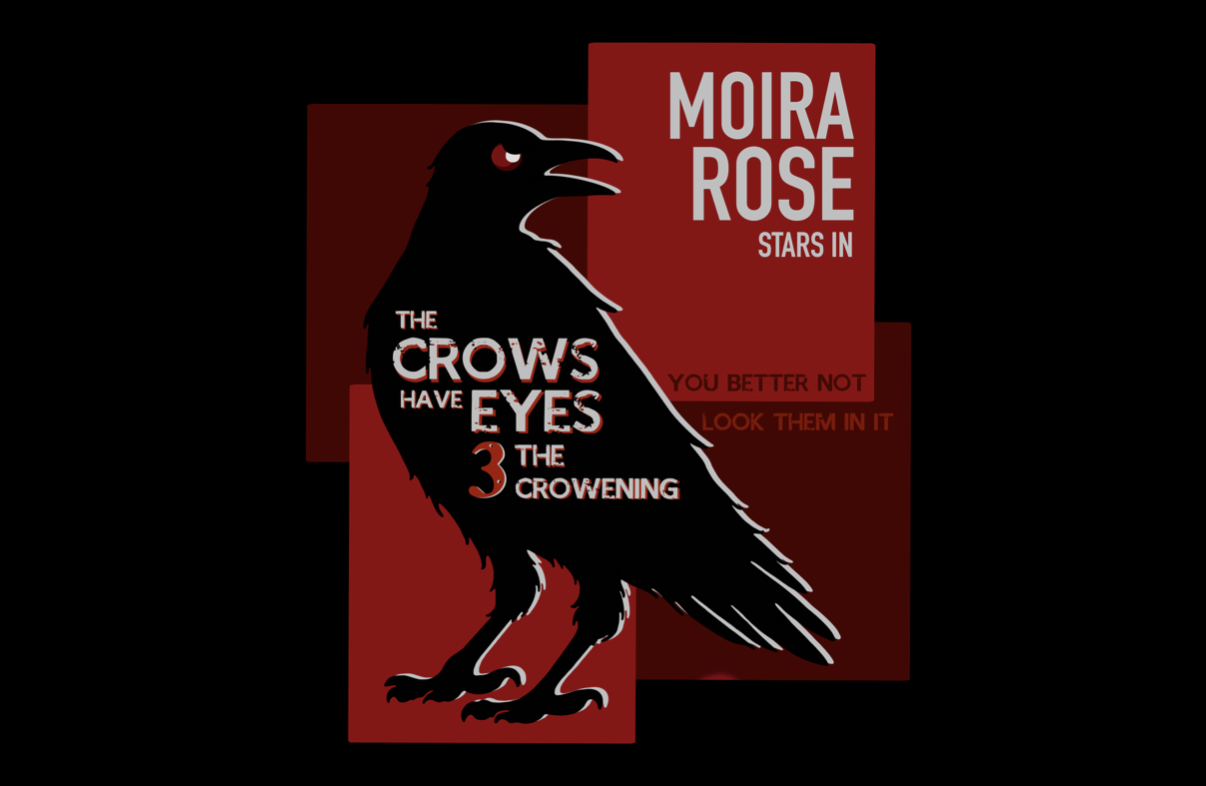 the crows have eyes poster with red squares